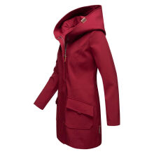 Marikoo Mayleen Damen Softshell Regenjacke mit Kapuze Bordeaux-Gr.XS