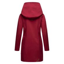 Marikoo Mayleen Damen Softshell Regenjacke mit Kapuze Bordeaux-Gr.L