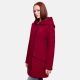 Marikoo Mayleen Damen Softshell Regenjacke mit Kapuze Bordeaux-Gr.L