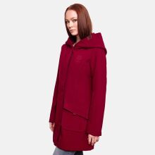 Marikoo Mayleen Damen Softshell Regenjacke mit Kapuze Bordeaux-Gr.XXL