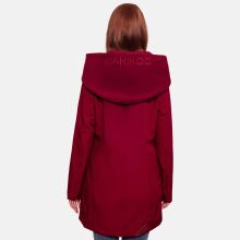 Marikoo Mayleen Damen Softshell Regenjacke mit Kapuze Bordeaux-Gr.XXL