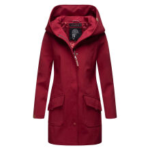 Marikoo Mayleen Damen Softshell Regenjacke mit Kapuze Bordeaux-Gr.XXXL