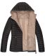 Marikoo Asraa Damen Übergangsjacke Steppjacke Schwarz-Gr.XXXL