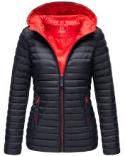 Marikoo Asraa Damen Übergangsjacke Steppjacke Navy-Gr.XXXL