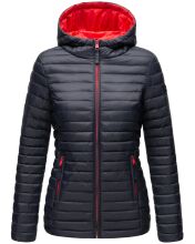 Marikoo Asraa Damen Übergangsjacke Steppjacke Navy-Gr.XXXL