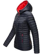 Marikoo Asraa Damen Übergangsjacke Steppjacke Navy-Gr.XXXL