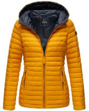 Marikoo Asraa Damen Übergangsjacke Steppjacke Gelb-Gr.XXL