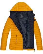 Marikoo Asraa Damen Übergangsjacke Steppjacke Gelb-Gr.XXL
