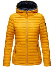 Marikoo Asraa Damen Übergangsjacke Steppjacke Gelb-Gr.XXXL
