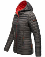 Marikoo Asraa ladies quilted jacket with hood - Anthracite-Gr.XS