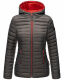 Marikoo Asraa Damen Übergangsjacke Steppjacke Anthrazit-Gr.XL