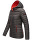 Marikoo Asraa Damen Übergangsjacke Steppjacke Anthrazit-Gr.XXXL