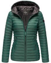 Marikoo Asraa ladies quilted jacket with hood - Dark Green-Gr.XS