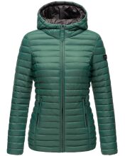 Marikoo Asraa ladies quilted jacket with hood - Dark Green-Gr.XS