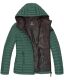 Marikoo Asraa ladies quilted jacket with hood - Dark Green-Gr.XS