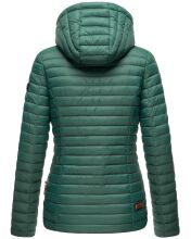 Marikoo Asraa Damen Übergangsjacke Steppjacke Dunkelgrün-Gr.XL