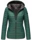 Marikoo Asraa Damen Übergangsjacke Steppjacke Dunkelgrün-Gr.XL