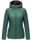 Marikoo Asraa Damen Übergangsjacke Steppjacke Dunkelgrün-Gr.XXXL