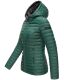 Marikoo Asraa Damen Übergangsjacke Steppjacke Dunkelgrün-Gr.XXXL