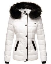 Marikoo warm ladies winter jacket quilted jacket winter jacket quilted parka NEW B391 white size XS - Gr. 34