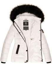 Marikoo warm ladies winter jacket quilted jacket winter jacket quilted parka NEW B391 white size XS - Gr. 34