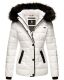 Marikoo warm ladies winter jacket quilted jacket winter jacket quilted parka NEW B391 white size XS - Gr. 34