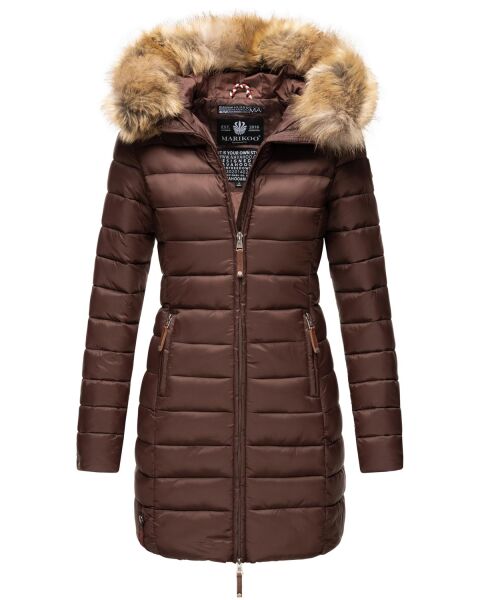 Marikoo Rose ladies long winter quilted jacket parka -