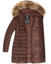 Marikoo Rose ladies long winter quilted jacket parka -