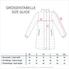 Marikoo Rose ladies long winter quilted jacket parka -