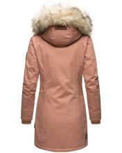 Navahoo Cristal Damen Winterjacke Parka mit Kunstfell Terracotta Gr.S