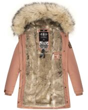 Navahoo Cristal Damen Winterjacke Parka mit Kunstfell Terracotta Gr.S