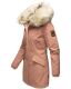 Navahoo Cristal Damen Winterjacke Parka mit Kunstfell Terracotta Gr.S