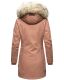 Navahoo Cristal Damen Winterjacke Parka mit Kunstfell Terracotta Gr.S
