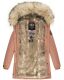 Navahoo Cristal Damen Winterjacke Parka mit Kunstfell Terracotta Gr.S