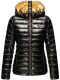 Navahoo Aurelianaa ladies shiny quilted jacket - Black-Gr.XS