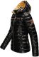 Navahoo Aurelianaa ladies shiny quilted jacket - Black-Gr.XS
