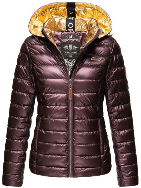 Navahoo Aurelianaa Damen Steppjacke B858 Aubergine Größe XS - Gr. 34