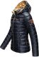 Navahoo Aurelianaa ladies shiny quilted jacket - Navy-Gr.XS