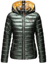 Navahoo Aurelianaa ladies shiny quilted jacket - Olive-Gr.XS