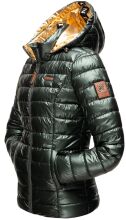 Navahoo Aurelianaa ladies shiny quilted jacket - Olive-Gr.XS