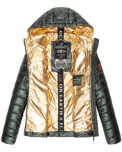 Navahoo Aurelianaa ladies shiny quilted jacket - Olive-Gr.XS