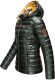 Navahoo Aurelianaa ladies shiny quilted jacket - Olive-Gr.XS