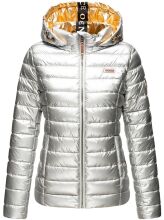 Navahoo Aurelianaa Damen Steppjacke B858 Silber Größe XS - Gr. 34