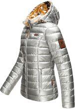 Navahoo Aurelianaa Damen Steppjacke B858 Silber Größe XS - Gr. 34
