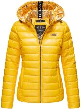 Navahoo Aurelianaa ladies shiny quilted jacket - Yellow-Gr.XS