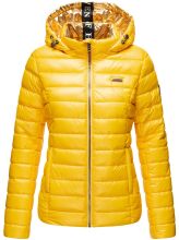 Navahoo Aurelianaa ladies shiny quilted jacket - Yellow-Gr.XS