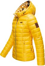 Navahoo Aurelianaa ladies shiny quilted jacket - Yellow-Gr.XS