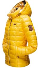 Navahoo Aurelianaa ladies shiny quilted jacket - Yellow-Gr.XS