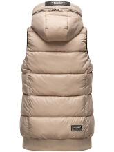 Navahoo Kassidy Damen Übergangs Weste Steppweste Taupe XS - Gr. 34