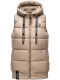 Navahoo Kassidy Damen Übergangs Weste Steppweste Taupe XS - Gr. 34